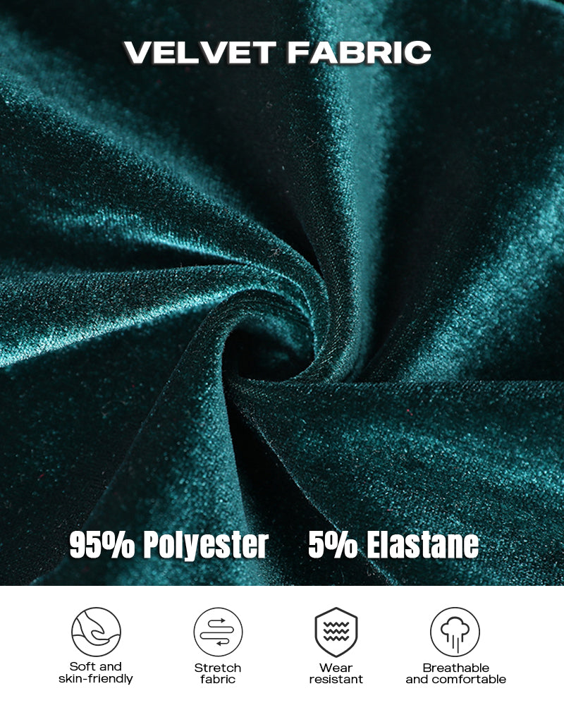 CHRISTMAS™ Jumpsuit Velvet Zipper